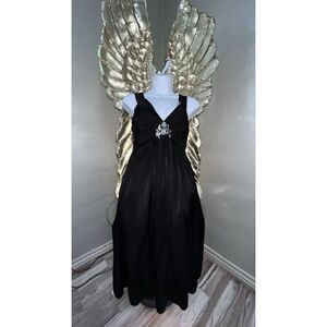 Lanvin Paris Ete Black Cocktail Party Dress Size 38 US 8 Alber Elbaz jewel